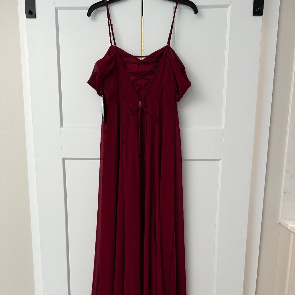 City Vibe Formal Gown, Cardinal Red or Burgundy, Size 5